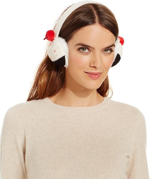 Kate Spade Women's Cupcake Earmuffs, Cream/Black at Amazon Women’s