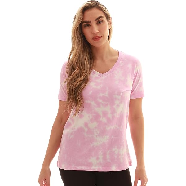Bella+Canvas Women's Flowy V-Neck T-Shirt – Soft, Light, And Comfy In Coral
