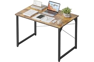 CubiCubi Computer Desk, 32 inch Small Home Office Desk for Small Spaces, Modern Simple Style for Home, Office, Study, Writing, Deep Brown