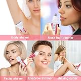 ACWOO 5 in 1 Lady Shaver Rechargeable Wet Dry Hair Removal for Face Arms Legs view 7