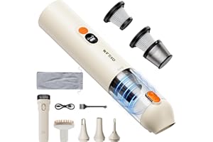 OXILAM Car Vacuum Handheld Vacuum Portable Cordless-14000PA High Power, Blow & Suction 2 in 1, Up to 30 Mins Runtime, Small Vacuum Cleaner for Home, Pet, Car, Office, Ideal Gifts for Men & Women