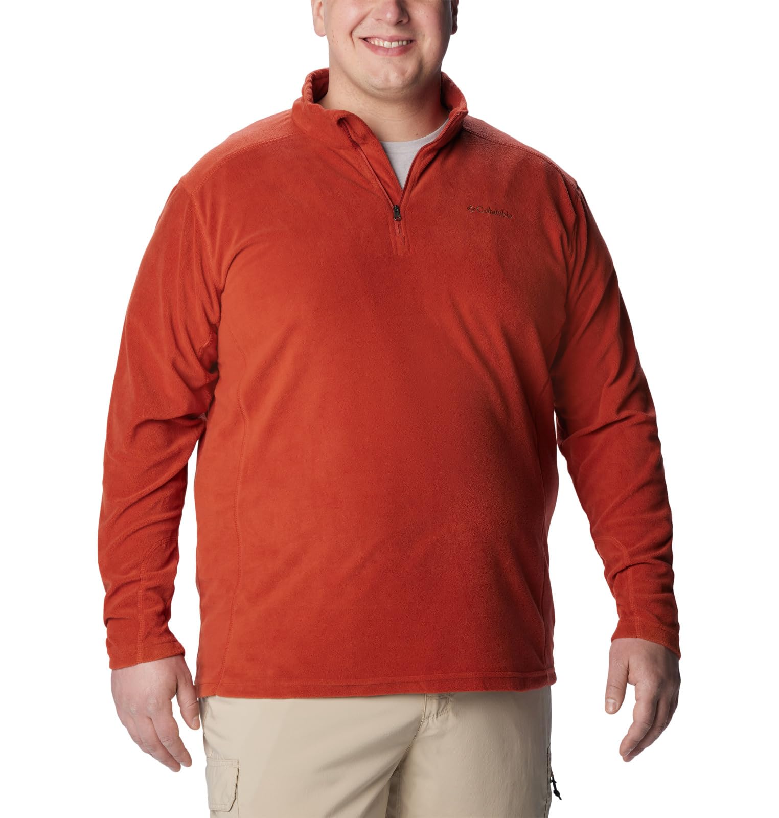 Columbia Men’s Klamath Range II Half Zip, Warp Red, 3X Big