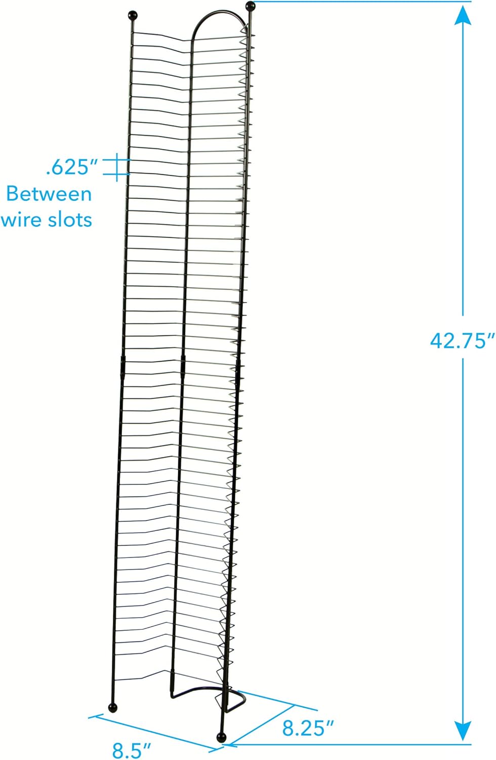 Atlantic 52-DVD/BLU Ray Disc Tower - PN 63712035 in Gunmetal: Home Audio & Theater