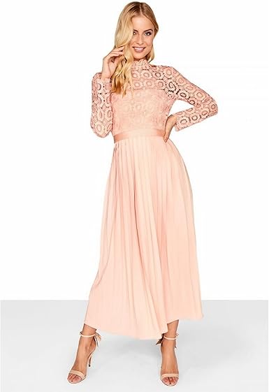 Little Mistress Robe Mi Longue Avec Corsage En Dentelle Crochet Femme Fr 42 Rose Clair Amazon Fr Vetements Et Accessoires