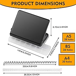 10-Hole Punch Binding Machine for Planners Mini