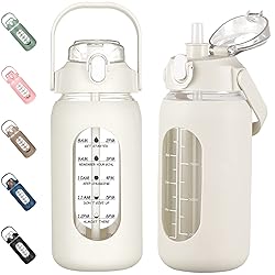 kytffu 42oz Glass Water Bottles with