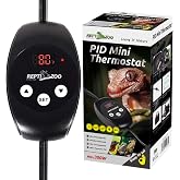 REPTIZOO Dimming Thermostat, PID Temperature Controller with Memory Function, Reptile Thermostat for Reptile Heat lamp, Specifically Designed for Light Heat Bulbs &amp; Heaters