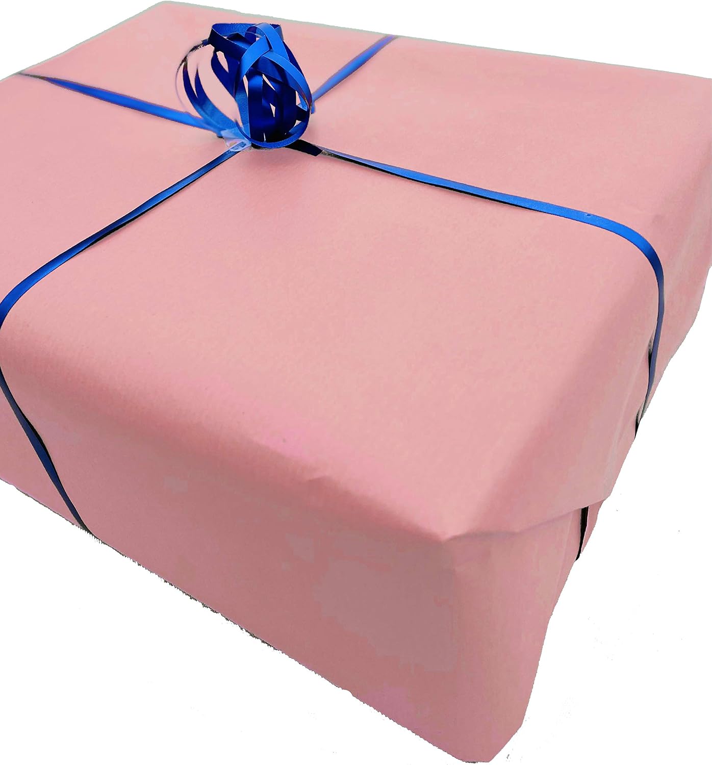 Kraft Wrapping Paper Roll 100% Recycled and Recyclable Gift Wrap (Baby Pink 3m), 1 roll (Pack of 1)