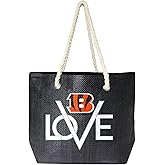 Littlearth NFL Cincinnati Bengals Love Rope Tote, Team Color, 19" x 6" x 14"
