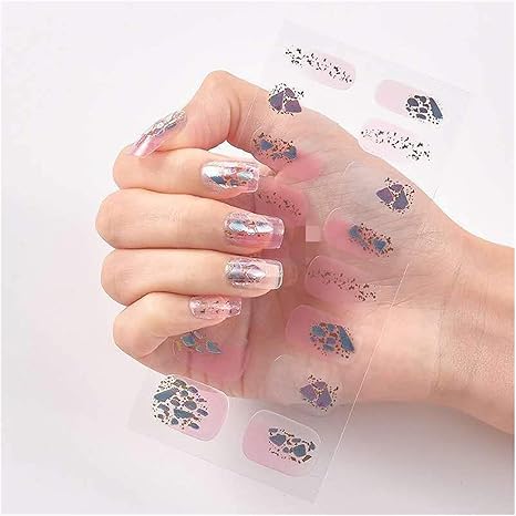 Amazon Co Jp ネイルステッカー 新しいファッションデザインネイルジェル絵画デカールステッカー防水韓国語バージョンジェルポリッシュはラップストリップ Color Gl013 ホーム キッチン
