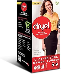Dryel AQQCZq At-Home Dry Cleaner Refill Kit, 10 Loads (3 Pack)