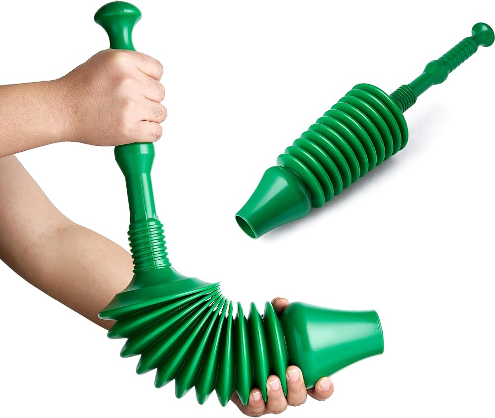 Vivo Technologies Heavy Duty Toilet Plunger Unblocker Flexible Drain Tool