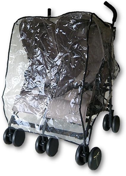 habillage poussette double universel