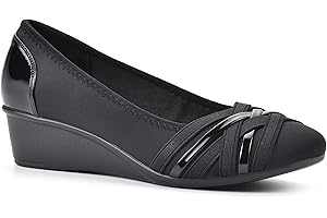 Cliffs by White Mountain Women's Bowie Cushioned Ballet Wedge Heel