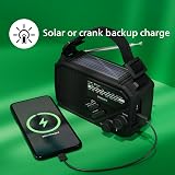 Philips TAR1609 Portable FM/AM Radio with Solar USB Crank Battery Torch view 4