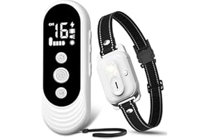 3300ft Dog Training Collar with Remote, Dog Shock Collar with Flash Light and Beep & Vibration & Safe Shock Modes, IPX7 Water
