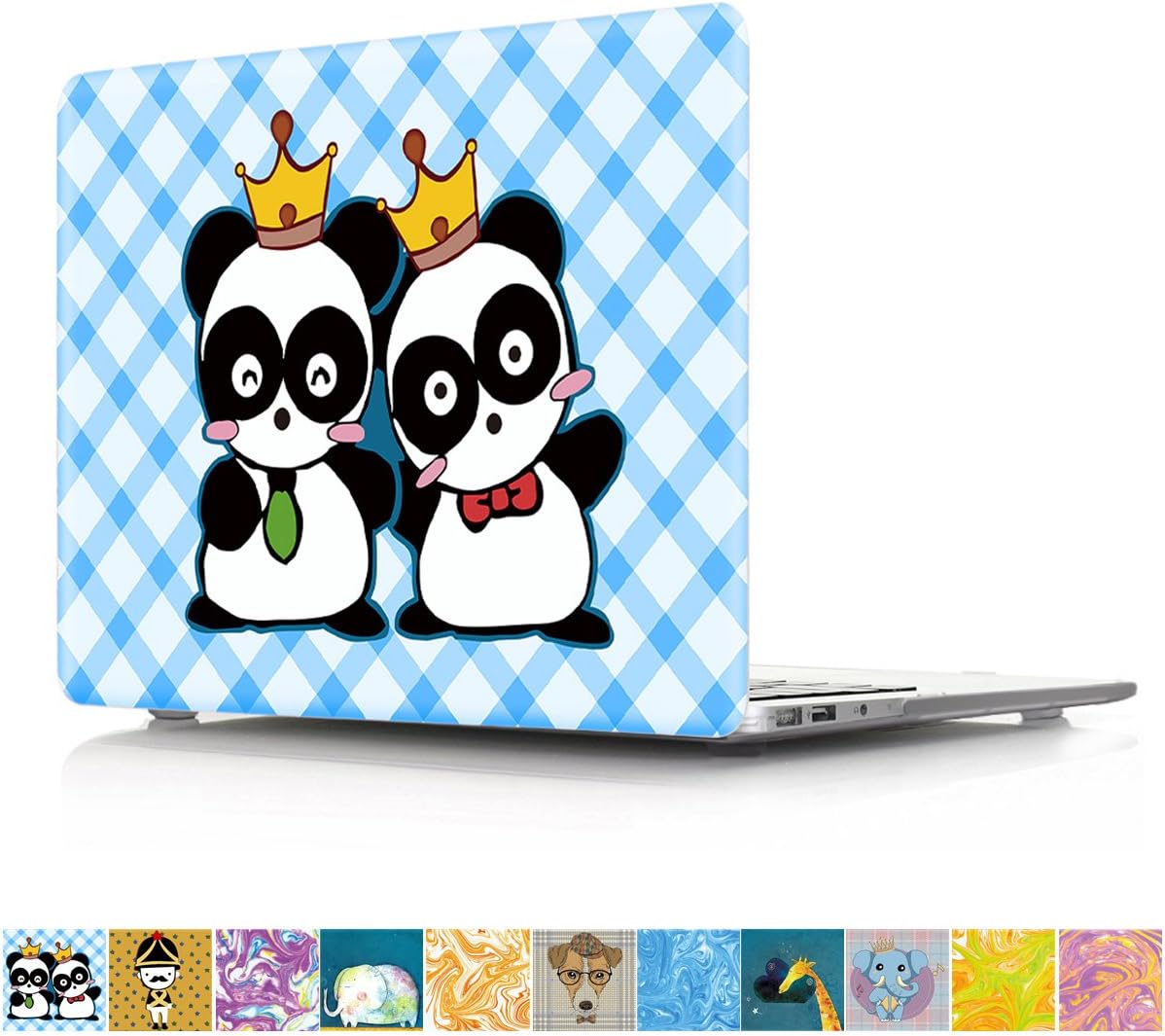 MacBook Retina 15 inch Hard Case, PapyHall Q-Style Cartoon Figures Painting Design Plastic Case for MacBook Pro 15 inch Retina Display (NO CD-ROM) Model: A1398 - Panda