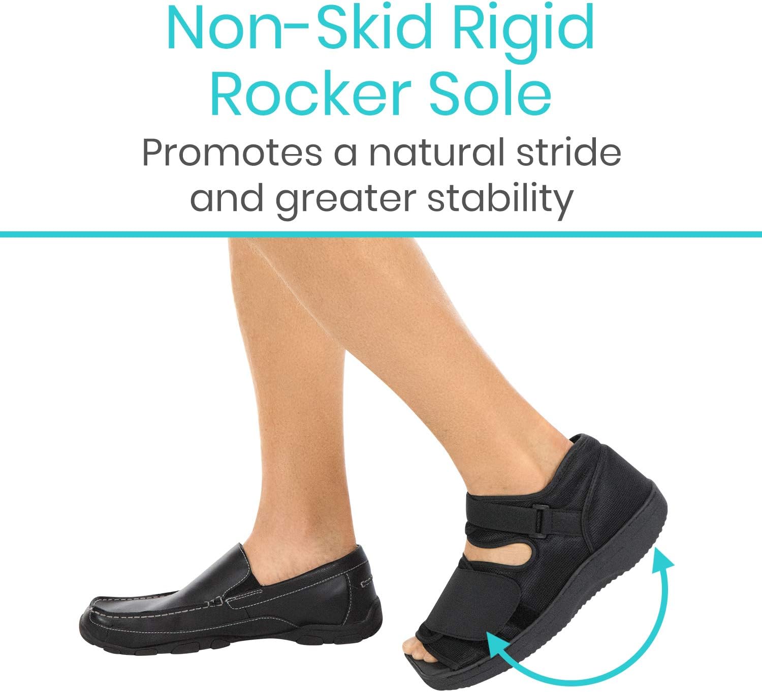 Vive Post Op Shoe - Lightweight Medical Walking Boot with Adjustable Strap: Health & Personal Care
