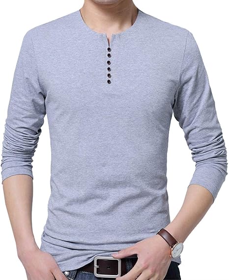 Amazon スティーグル 長袖 ボタンシャツ ロンt カットソー 秋服 冬 無地 シンプル メンズ冬 メンズ秋 トップス 長袖tシャツ Tシャツ メンズファッション 丸首 普段着 デザイン 服装 プルオーバー 30代 暖かい 大きいサイズ 大きい 服 防寒服 アッタカ 秋服長袖 重ね着