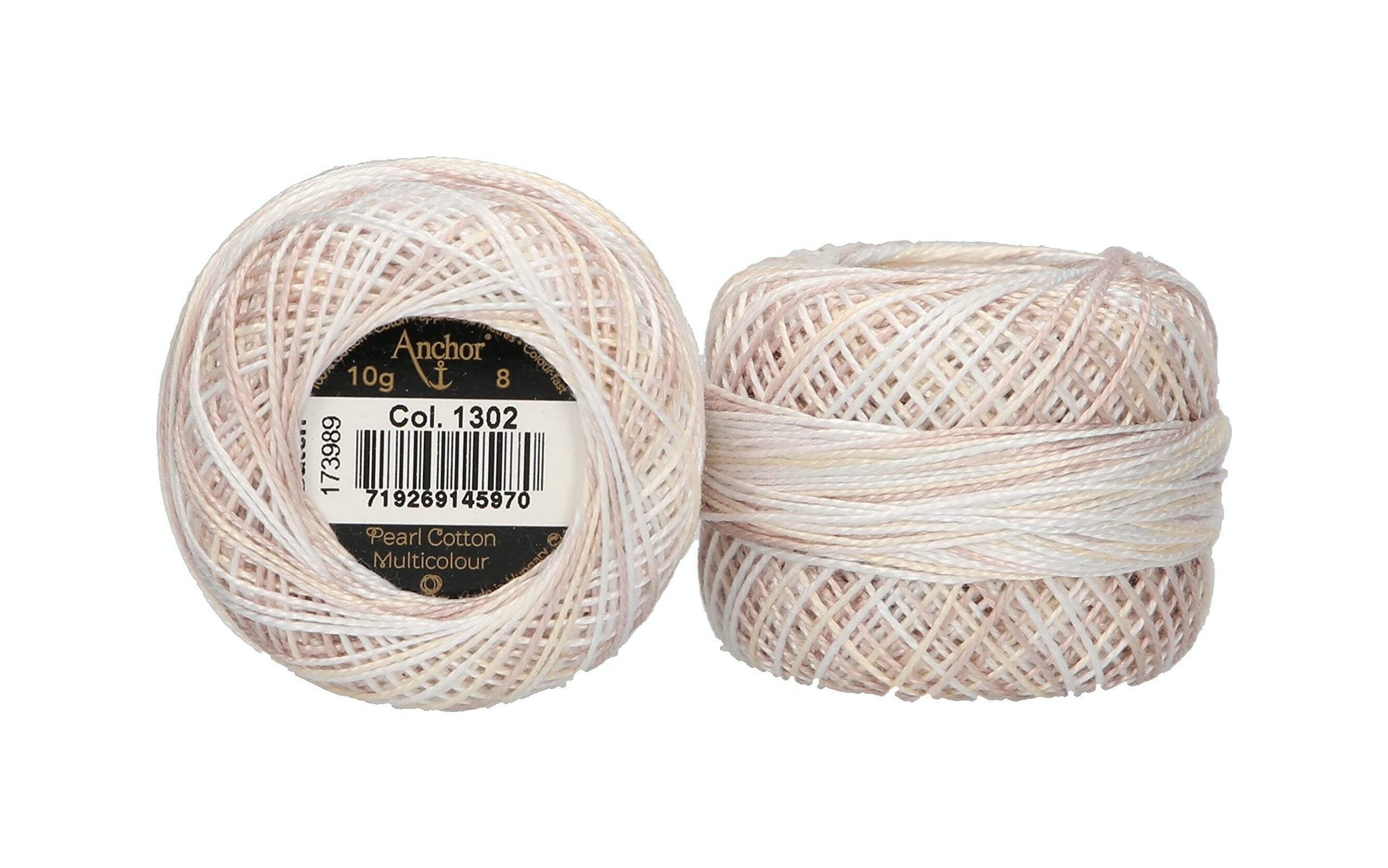 Anchor 4518008-01302 Embroidery Thread, 100% Cotton, 1302, Thickness 5, 21m, 21 Metres