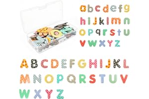 100 Pcs Magnetic Letters 26 Uppercase 74 Lowercase Alphabet Fridge Magnets ABC for Preschool Learning Spelling