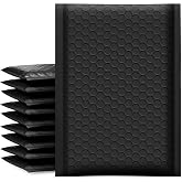 UCGOU Bubble Mailers 6x10" Black Usable Size 6x9" Padded Envelopes 25 Pack | Waterproof Self Seal Adhesive Medium Shipping Bags for Small Business Bubble Packaging Envelope for Mailing Jewelry Makeup #0