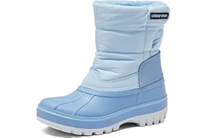 Lands' End Waterproof Kids Snow Boots - Insulated Warm Fleece Lined Winter Boots for Toddlers, Girls & Boys Size 5-10 Toddler or 11-7 Little or Big Kid