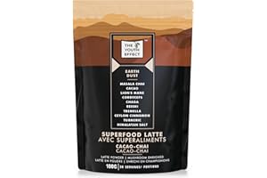 Canadian Brand Mushroom MUD Cacao Chai Latte [Earth Dust] - Mushroom Coffee Alternative, Caffeine Substitute, Herbal Elixer -
