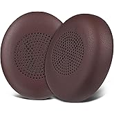 SOULWIT Earpads Replacement for Jabra Evolve2 65 (Evolve 2 65MS 65UC MS UC)/Evolve2 40 (40UC 40MS USB)/Elite 45h On-Ear Wireless Headset, Ear Pads Cushions with Softer Protein Leather - Dark Coffee