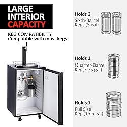 Aplanooie Beer Kegerator, Single Tap Draft Draft