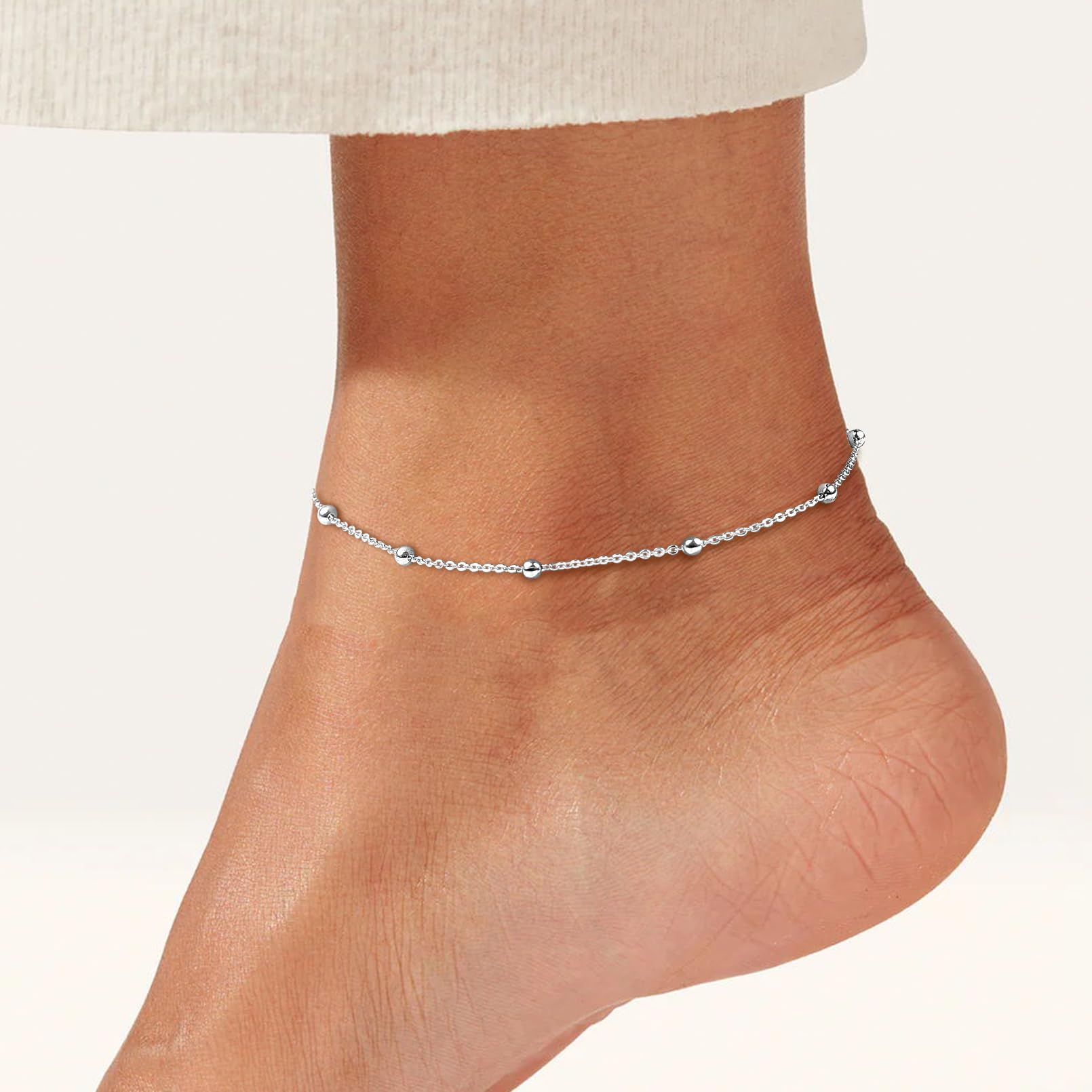 ChicSilver Beaded Anklet