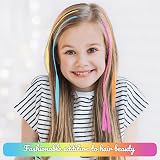 VEGCOO 36 Pcs Kids Hair Extensions Clips Braided Accessories Girls Party 12 view 4