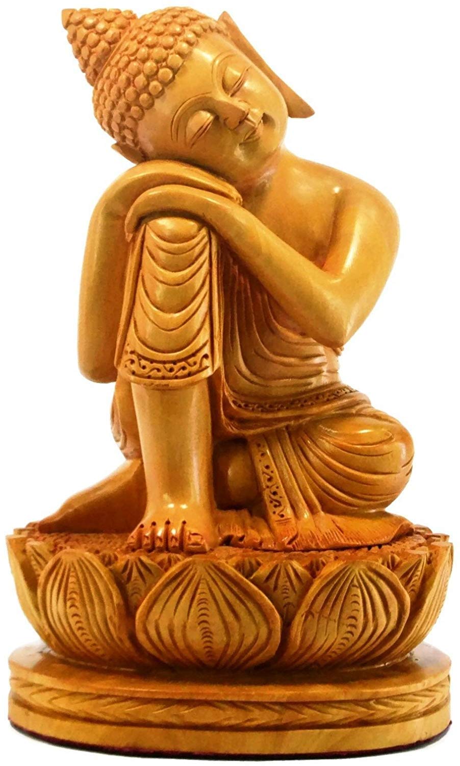 Buy Collectible India Wooden Buddha Idol Showpiece Statue Buddhist