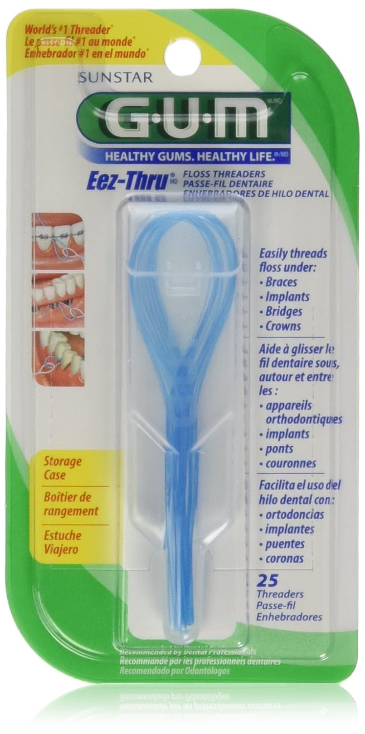 Gum EezThru Floss Threaders, 25 count Pack of 6 eBay