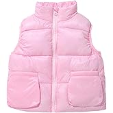 UELoop Kids Puffer Vest Lightweight Waterproof Sleeveless Zip Up Outwear for Boys Girls
