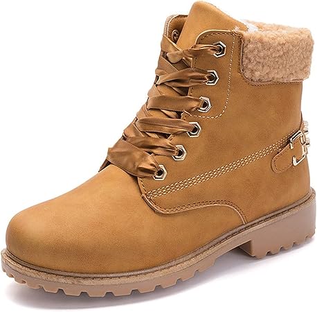 flat slip on bootie warm lining ankle snow boots