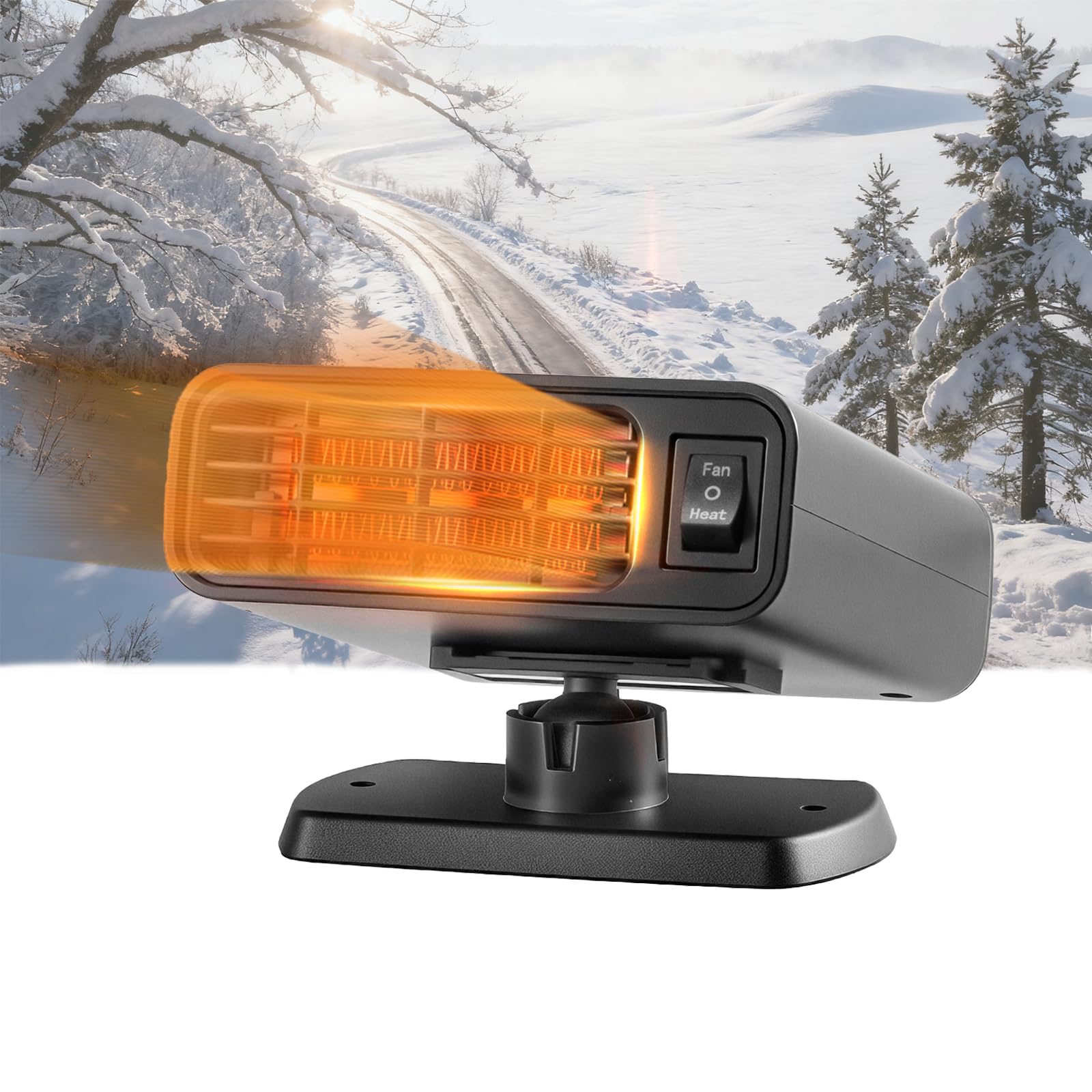 Photo 1 of 12V Car Heater for Vehicle, Portable Car Heaters that Plugs into Cigarette Lighter, Car Windshield Defroster Demister Defogger