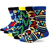 SIMIWALI Funny Novelty Socks for Men Women Fun Crazy Gift Colorful Funky Cool Graphic Silly Dress Socks Fancy Comfy Casual
