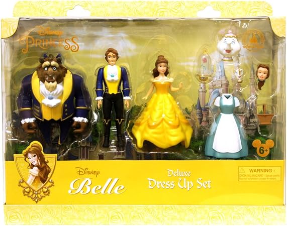 Amazon ディズニー プリンセス デラックス ドレスアップ セット 美女と野獣 着せ替え 人形 フィギュア 女の子 プレゼント 誕生日 ディズニーリゾート限定 おもちゃ おもちゃ