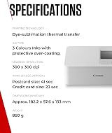 Canon SELPHY CP1500 Portable Photo Printer White Bluetooth Wireless 54 Sheets view 8