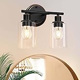 Faymart lighting Oil Rubbed Bronze 2-Light Modern Vanity Light for Bathroom - 2-Light Oil Rubbed Bronze Bathroom Vanity Light