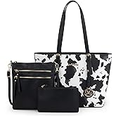Montana West Purses for Women Tote Bag 3Pcs Set Leopard Print Satchel Handbags