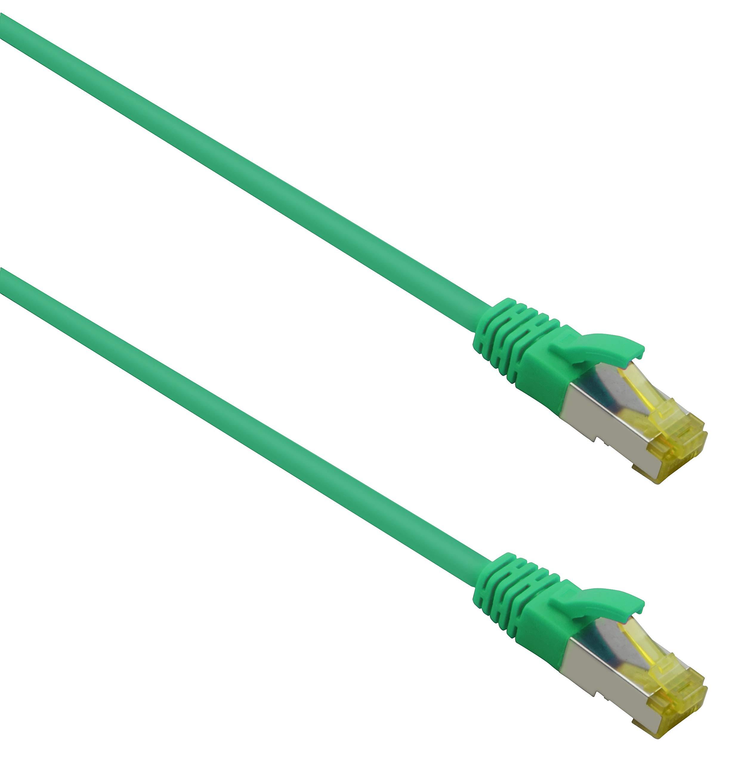 Helos Ultra Flex Patch Cable S/FTP Cat 6a TPE Green 25.0 m