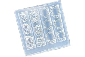 Silicone Crafting Mold for Nails Decorations Medusa Frame Design Craft Jewelry Making Tool Flexible Craft Medusa Frame Nails 