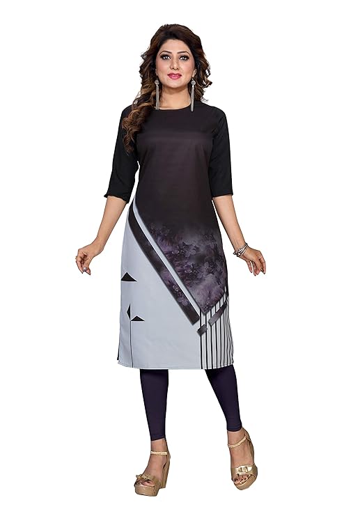 Crepe Straight Kurtis for Women's