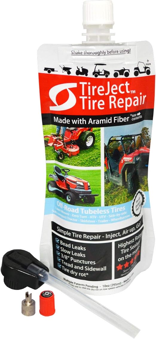 TireJect Tire Sealant Kit Fix and Prevent Flat Tires (10oz), Tire