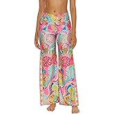 Trina Turk womens Swim Pants, Casual, Wide Leg, Beach Cover Ups for Women