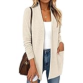 LILLUSORY Cardigan Sweaters for Women Lightweight Open Front Cardigans Casual Loose 2026 Spring Outfits with Pockets