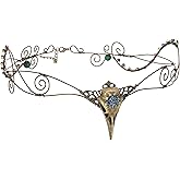 CoTeeZa Fairy Circlet Headpiece Crown - Cosplay Retro Bronze Renaissance Crown