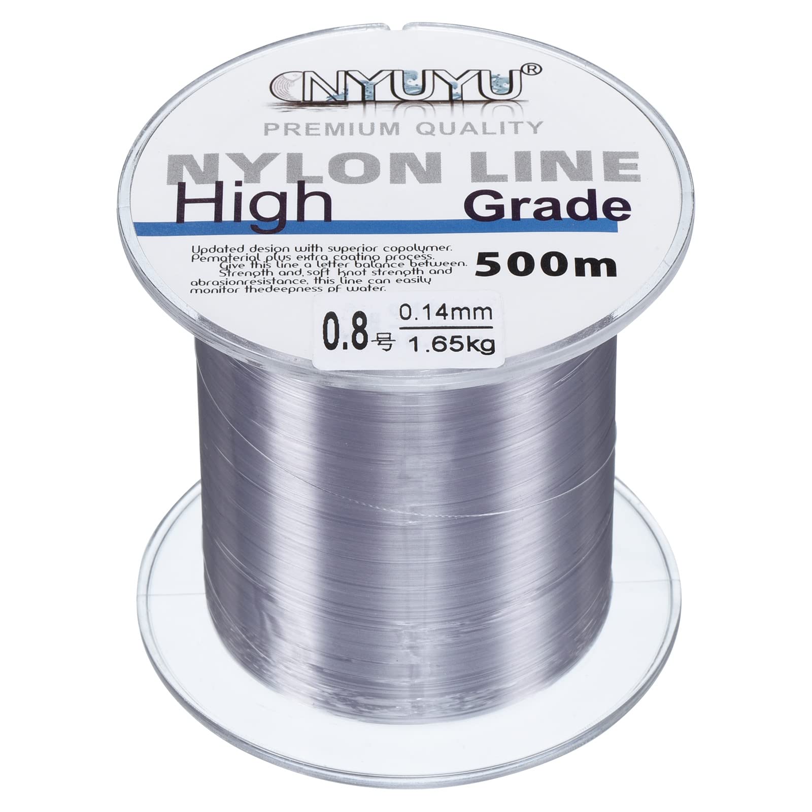 PATIKIL 547Yard/1640FT Nylon Fishing Line, 3Lb Monofilament String Wire Fluorocarbon Coated for DIY Craft Hanging Decoration, Grey